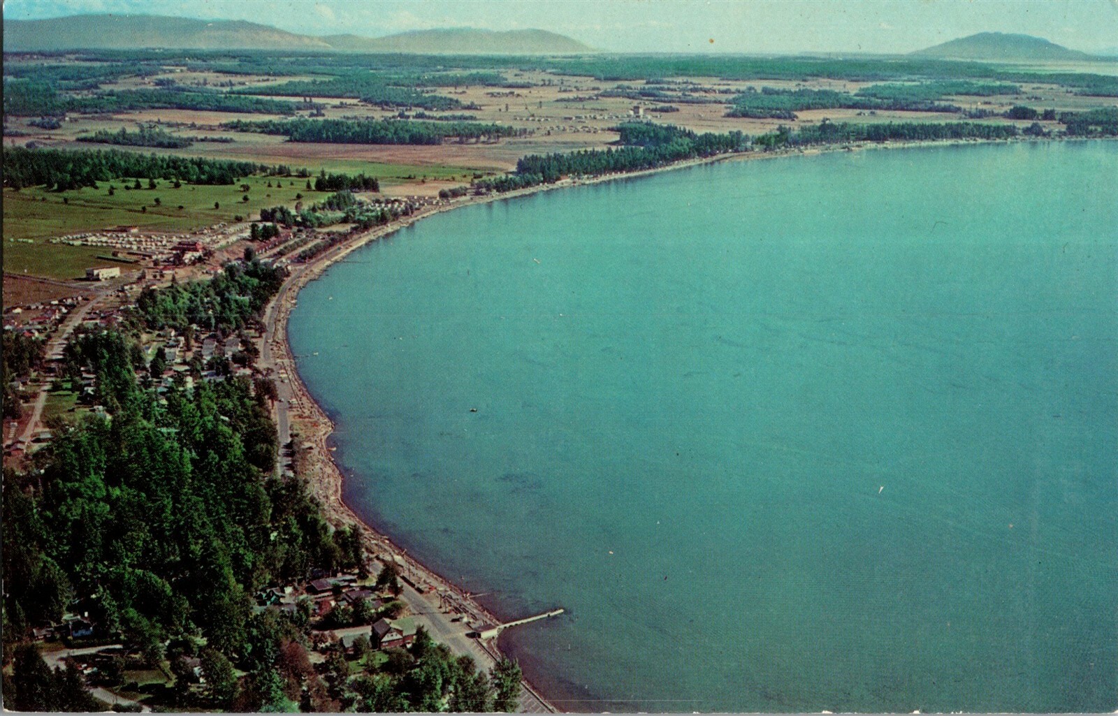 Aerial View of Birch Bay Near Blaine WA Vintage Postcard H64