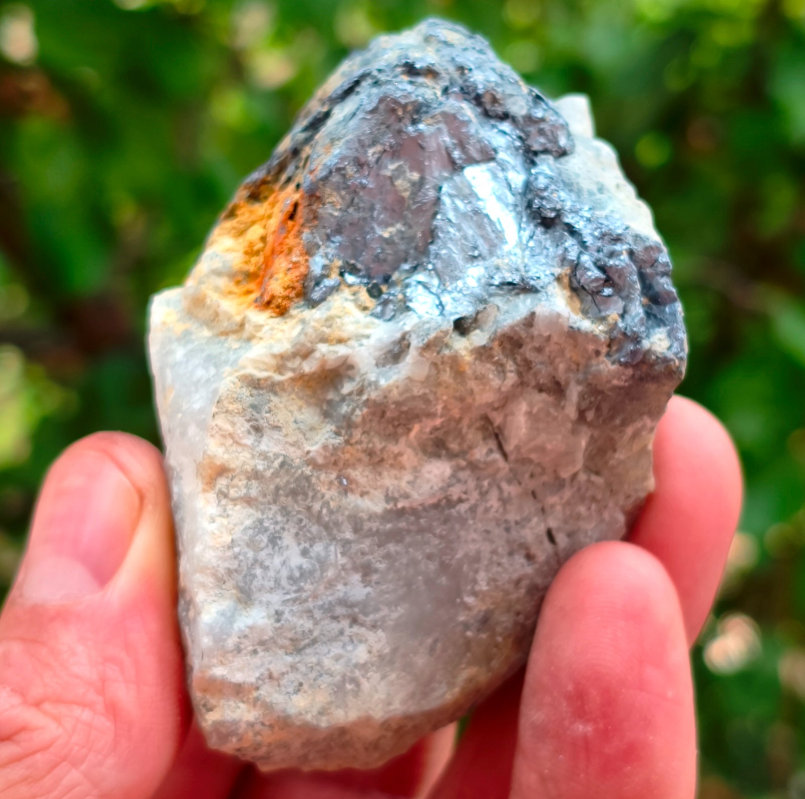 6 Oz Beautiful Rare Molybdenite Specimen with Quartz