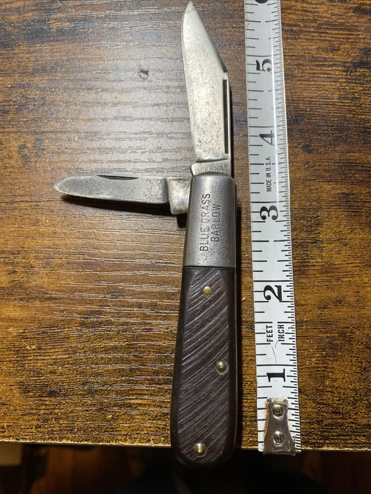 Bluegrass Belnap Hardware Barlow 2 blade knife 125th anniversary-rare
