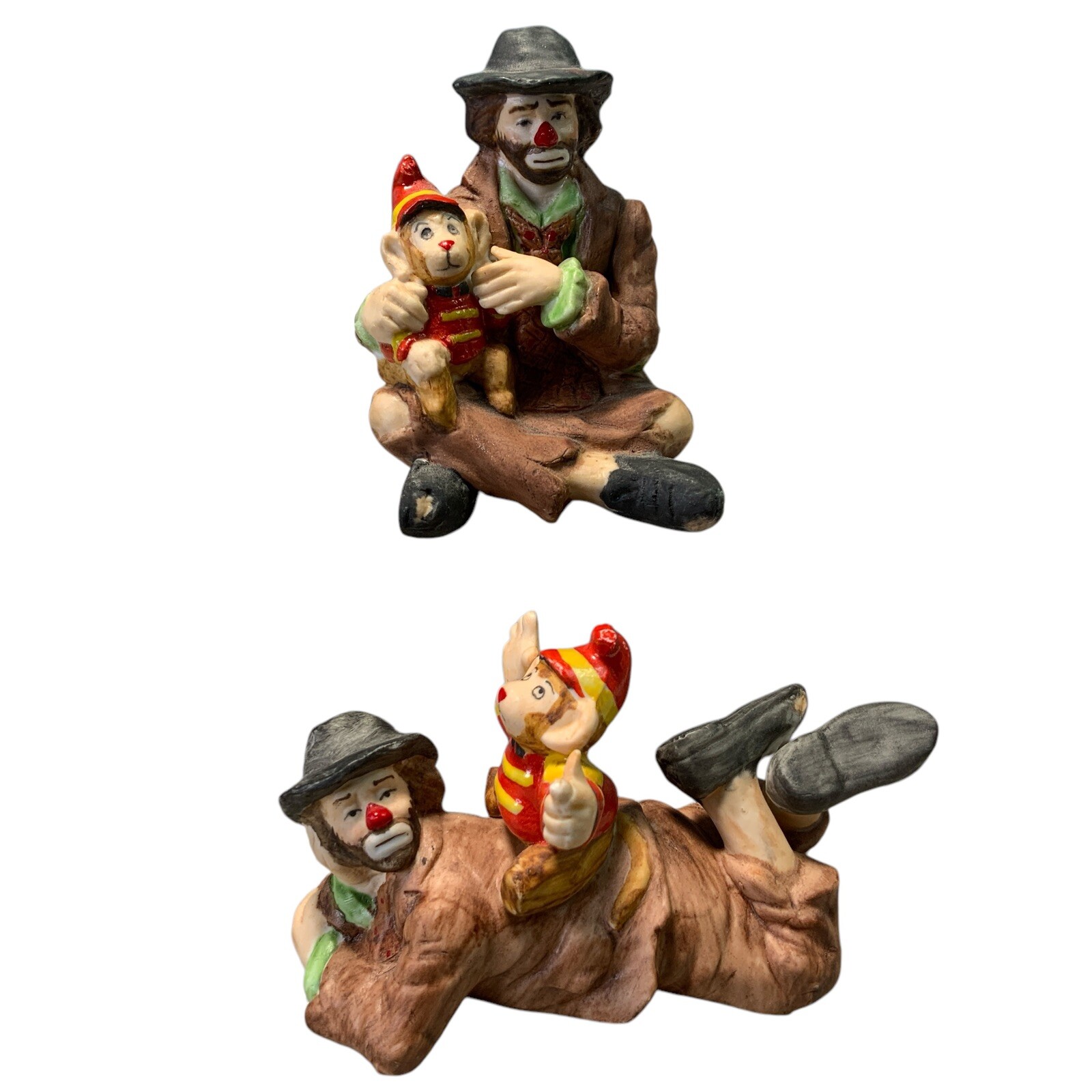 Vintage Lefton China September Beaver Twin Figurines Birthday Miniature Pair Vintage Lefton China September Beaver Twin Figurines Birthday Miniature Pair