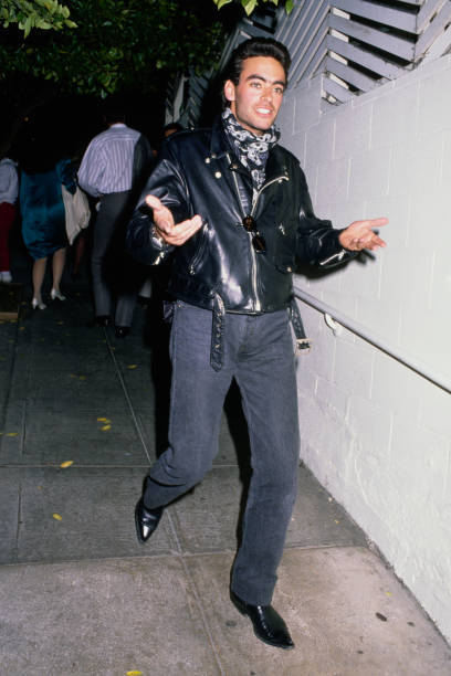 French-American actor Anthony Delon attends an event US 1988 Old Photo 1