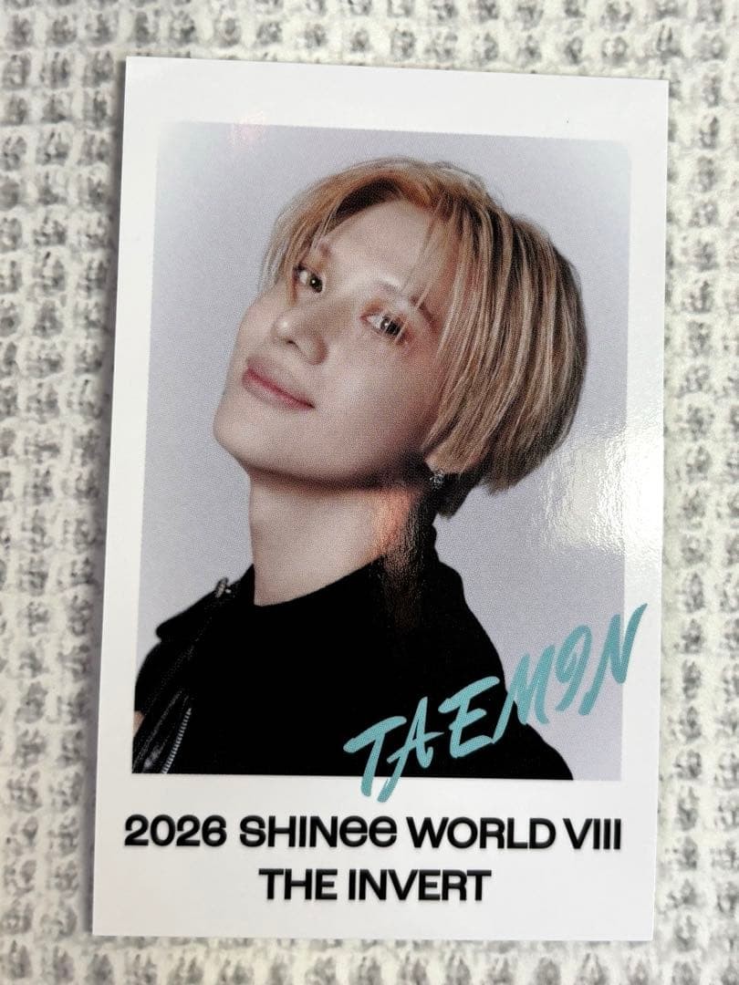 SHINee Taemin SHINee WORLD VIII Random Photocard Opened