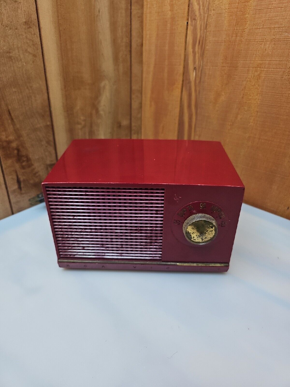 RCA Victor Model 3-X-535 Working RED MID CENTURY MODERN RARE NICE
