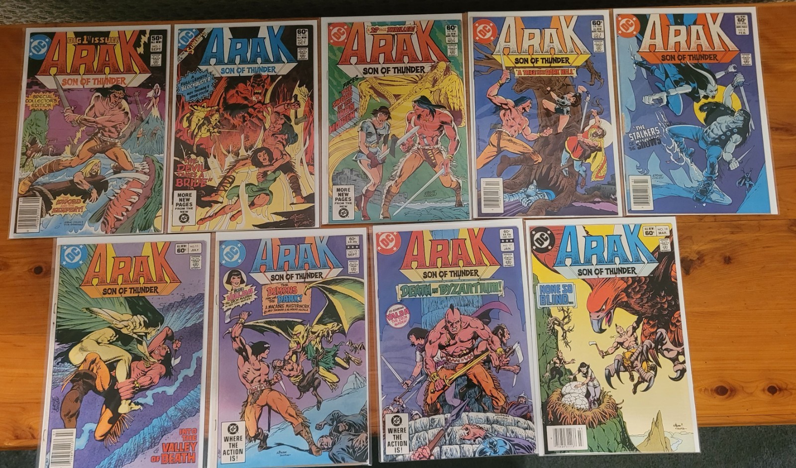 Arak Son of Thunder DC Comic Book Lot 9 Issues VF