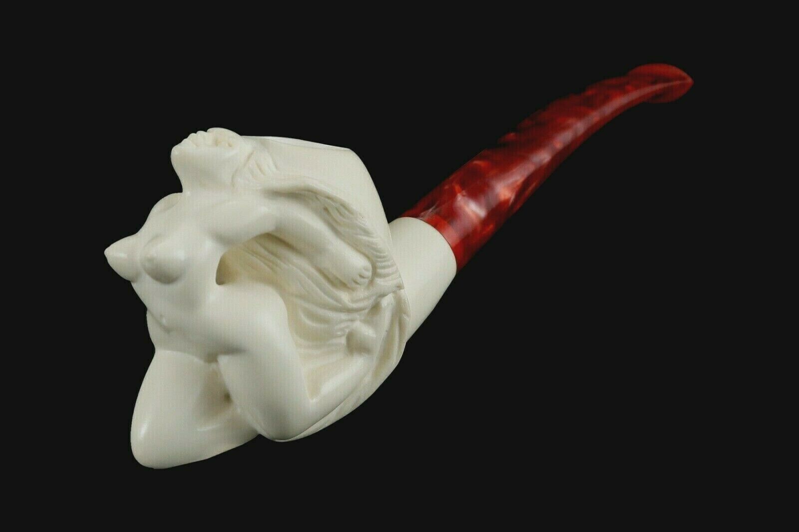 Naked Lady Meerschaum Pipe hand carved pfeife tobacco 海泡石 with case