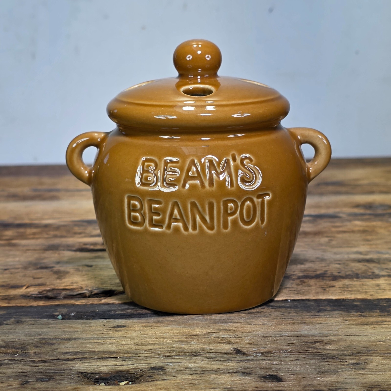 Vintage Jim Beam Beams Bean Pot Desk Pen Holder Regal China 1986 Convention