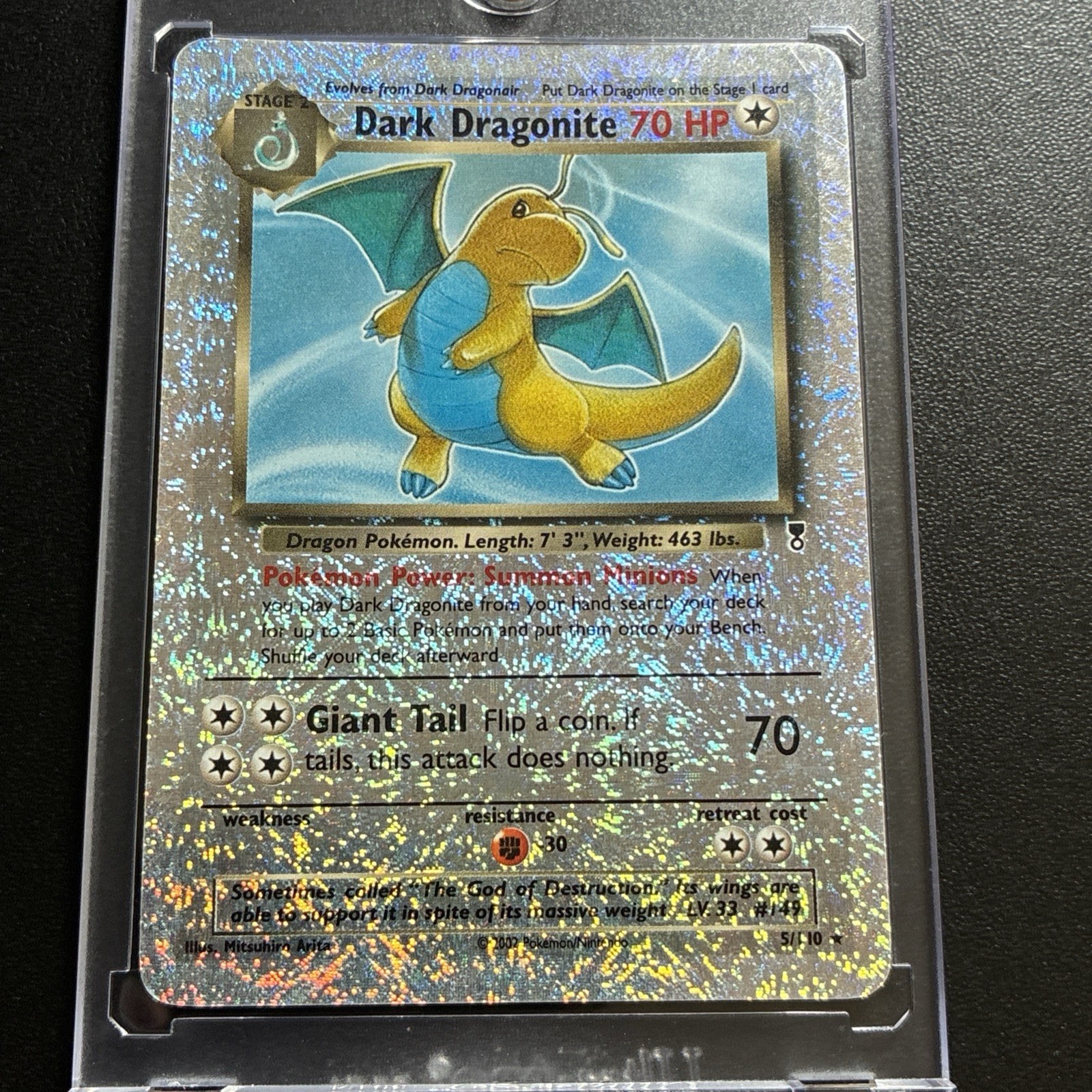 2002 Pokémon Dark Dragonite Reverse Holo
