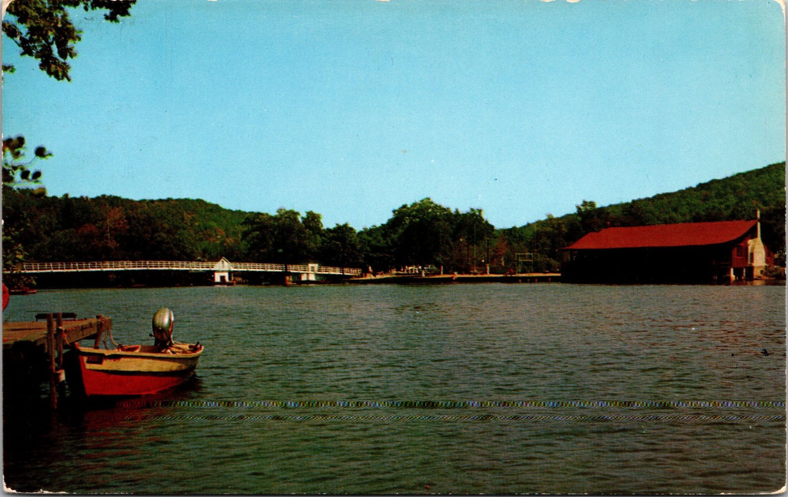 Niper Studio Postcard Cranberry Lake Club House & White Bridge Sussex NJ 1954 Niper Studio Postcard Cranberry Lake Club House & White Bridge Sussex NJ 1954