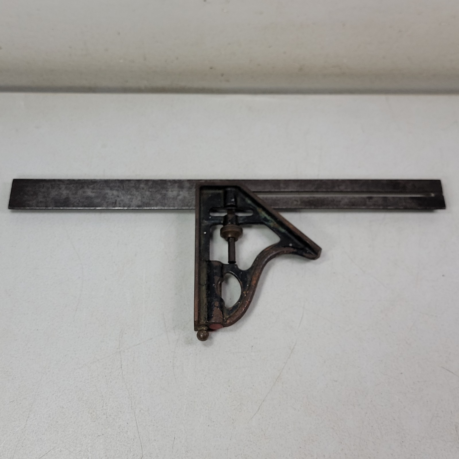Vtg Stanley No 21 Combination Square Rule Ruler 12