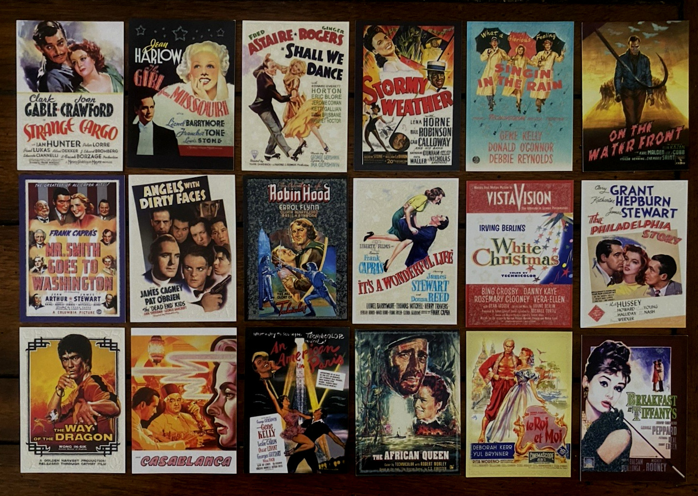 Breygent 2007 Classic Film Movie Posters Glitter Finish Card Set COMPLETE SET 72