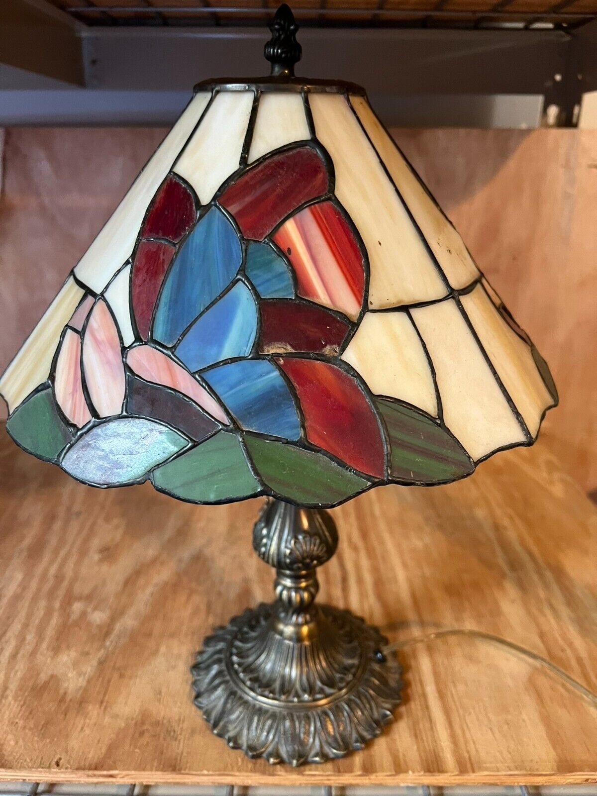 stained glass lamp vintage