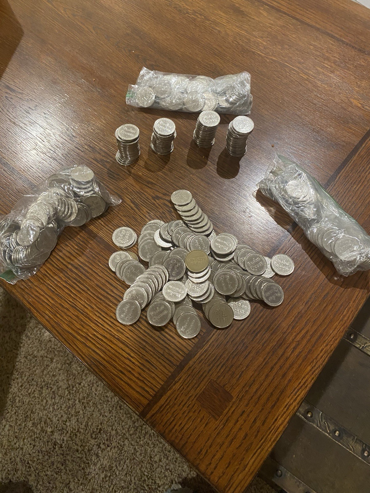 Vintage Parlor Queen Tokens 100 lot