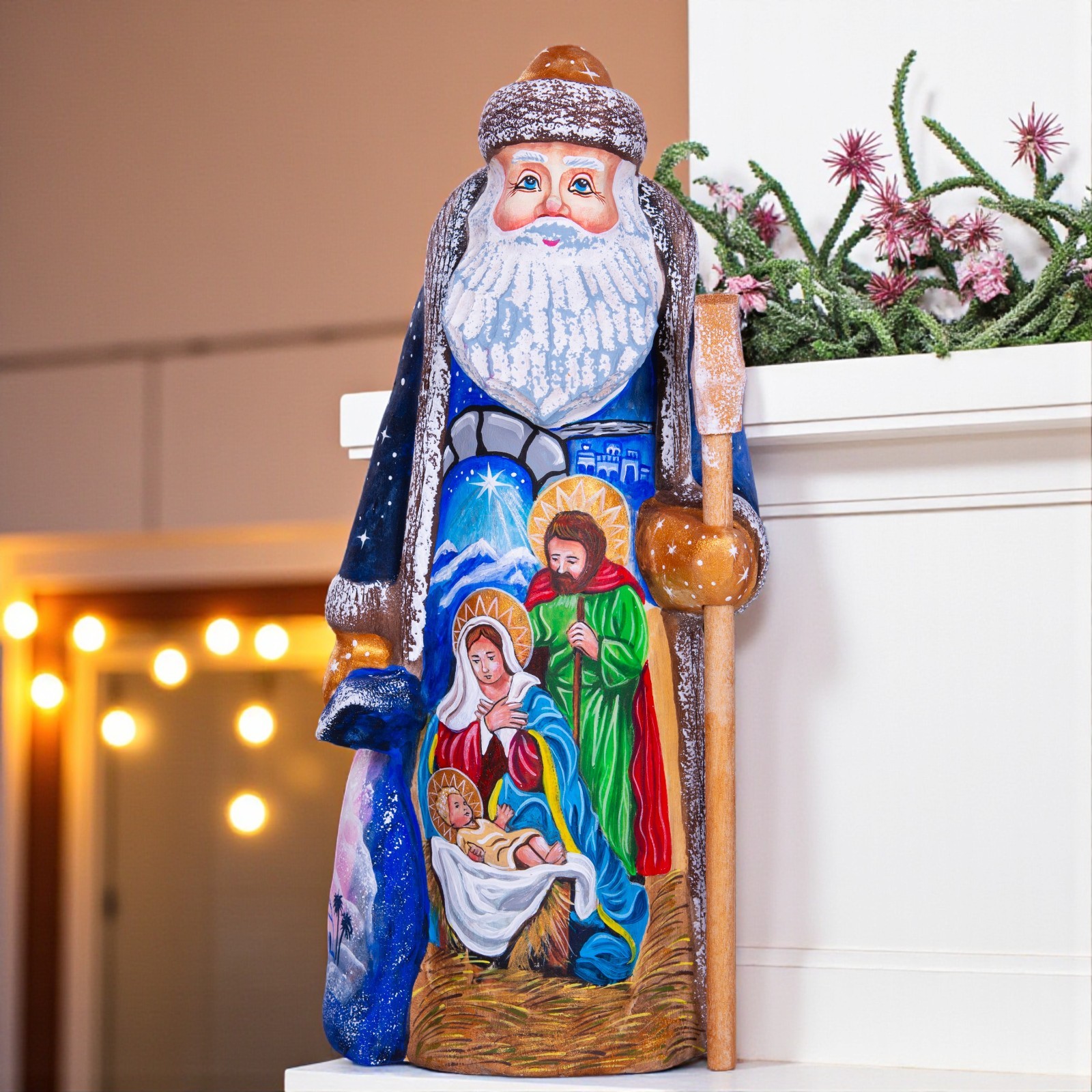 Santa with Nativity Scene 9\