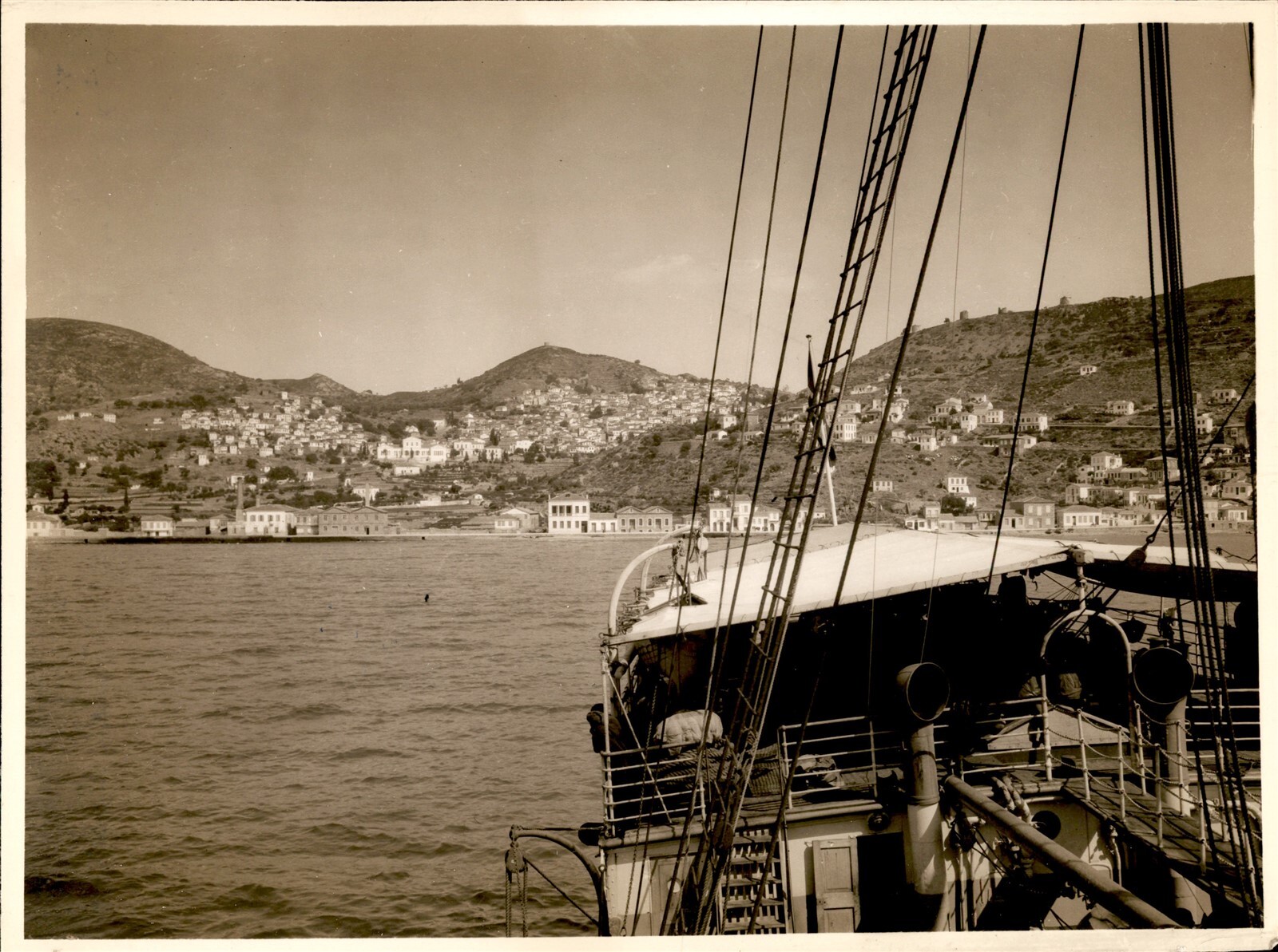 GA254 Approx 1920s Original Kaufman & Fabry Photo MITYLENE GREECE ISLAND CITY