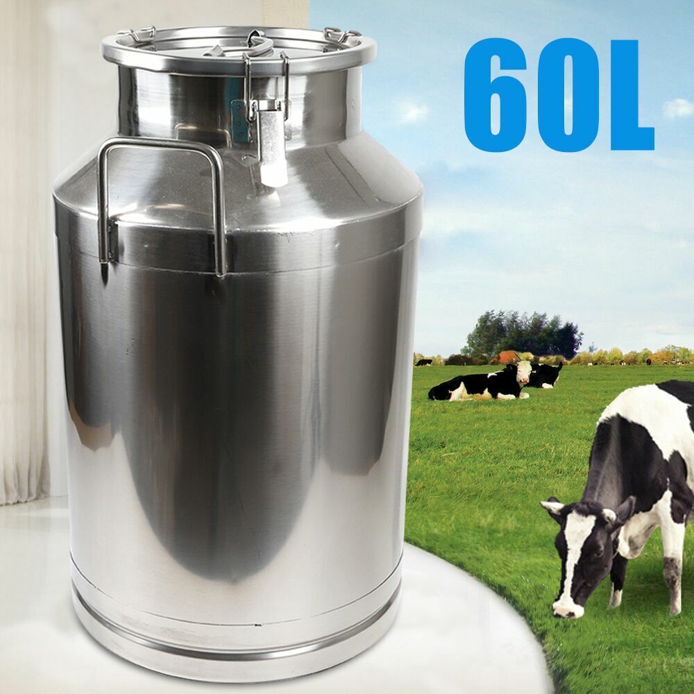 60L Stainless Steel Milk Barrel Fermenter Home Brew Wine Beer Storage Rice Tank