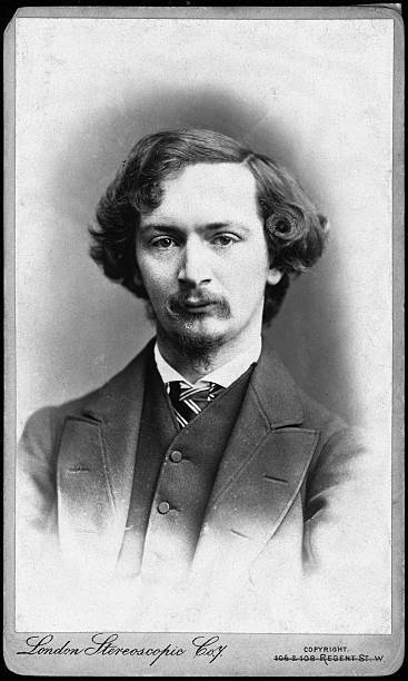 Algernon Charles Swinburne The English Poet Old Photo