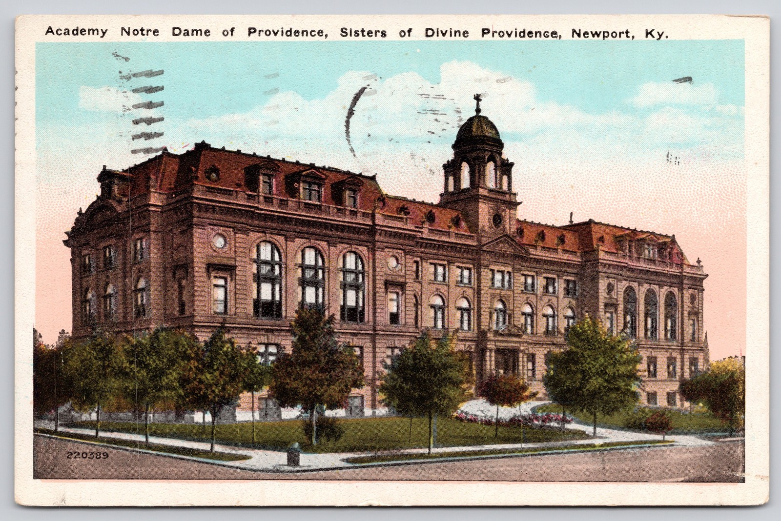 Newport Kentucky KY Academy Notre Dame of Providence Postcard c1920s