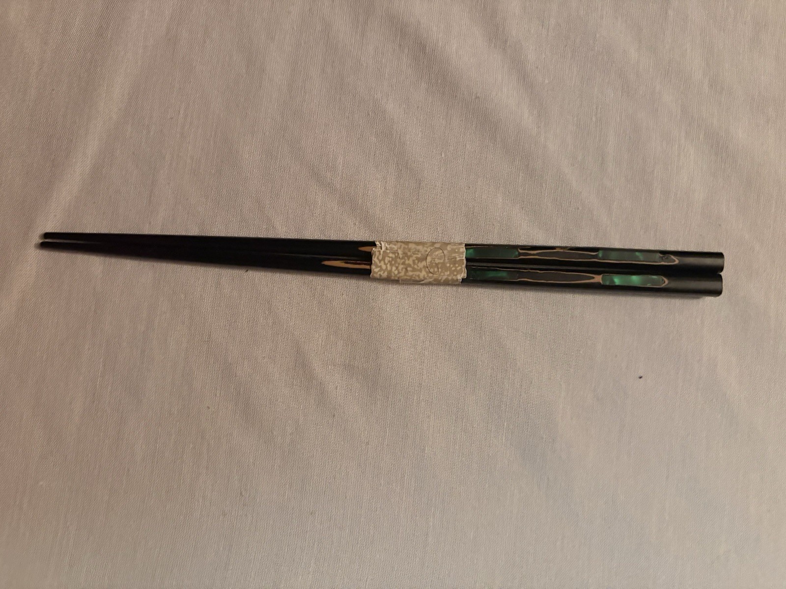 Vintage Antique Emerald Pair Of Chopsticks