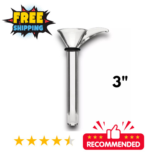 9mm Glass Downstem Bowl Water Pipe Piece 9 MM Slide Clear Down Stem ( 3 9mm Glass Downstem Bowl Water Pipe Piece 9 MM Slide Clear Down Stem ( 3