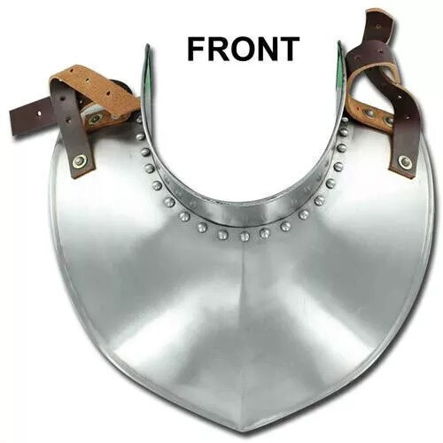 Medieval Renaissance Templar Knights Standing Collar Gorget 18G Armor