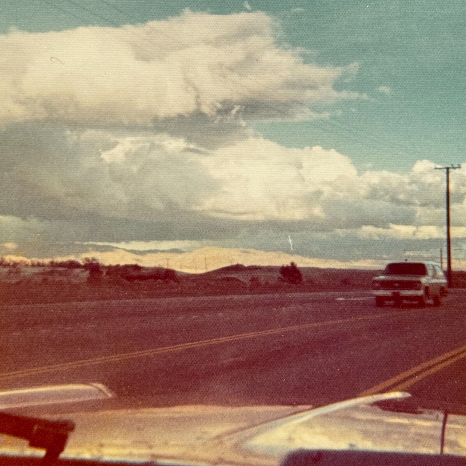 2A Photograph 1976 Desert Hot Springs California Clods Road Windshield Artistic