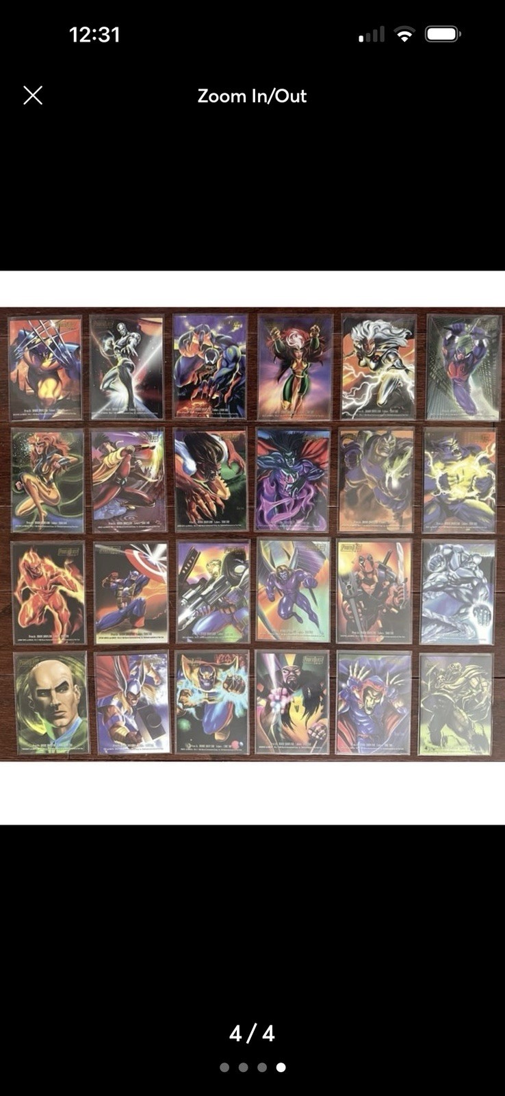 1995 Flair Marvel Annual - Power Blast - Complete Set (24 Cards) - Clean