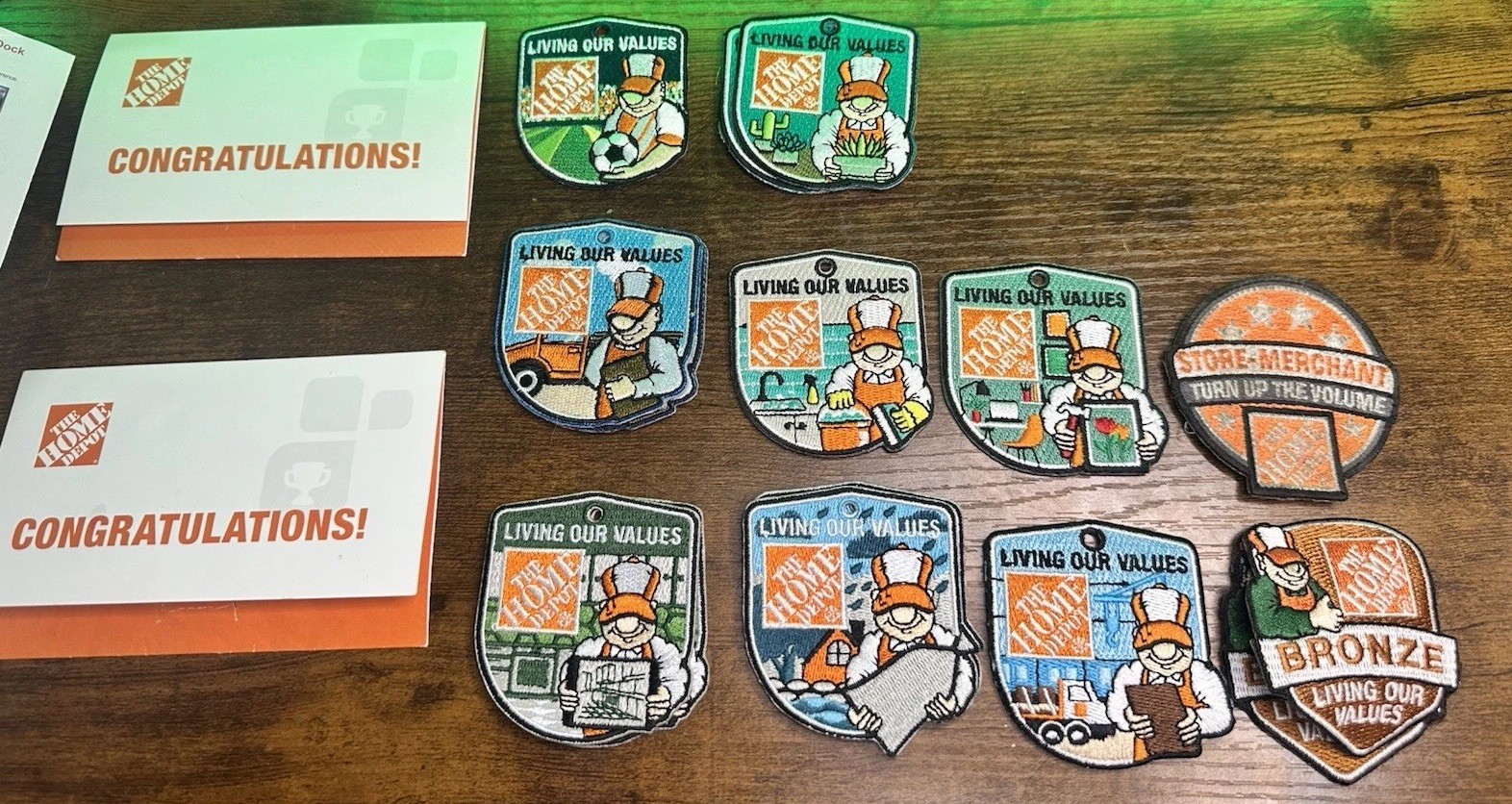 Home Depot Employee Patches You Pick Cactus, Bronze Gold Homer Rare Ice Bag Etc Home Depot Employee Patches You Pick Cactus, Bronze Gold Homer Rare Ice Bag Etc