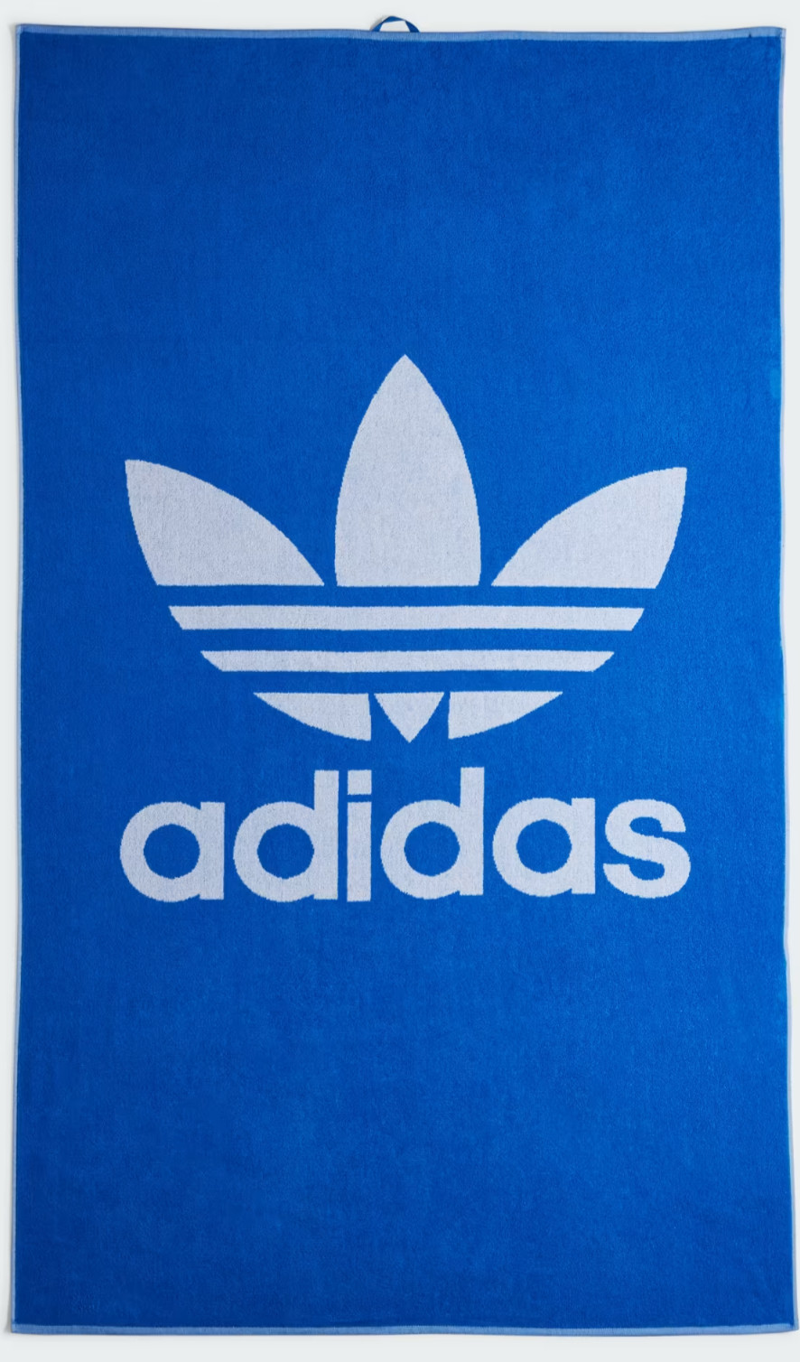 Adidas Originals Premium Towel Blue Extra Large Beach Swimming 40 X 67 Inches