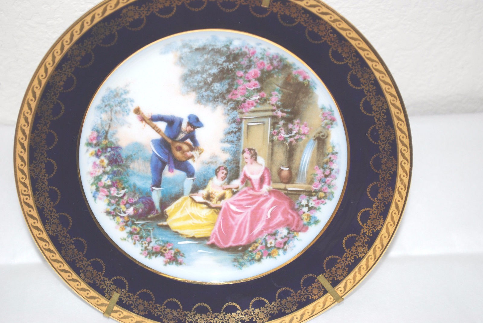  Collectible vintage Limoges hand painted Victorian plate, 7.5