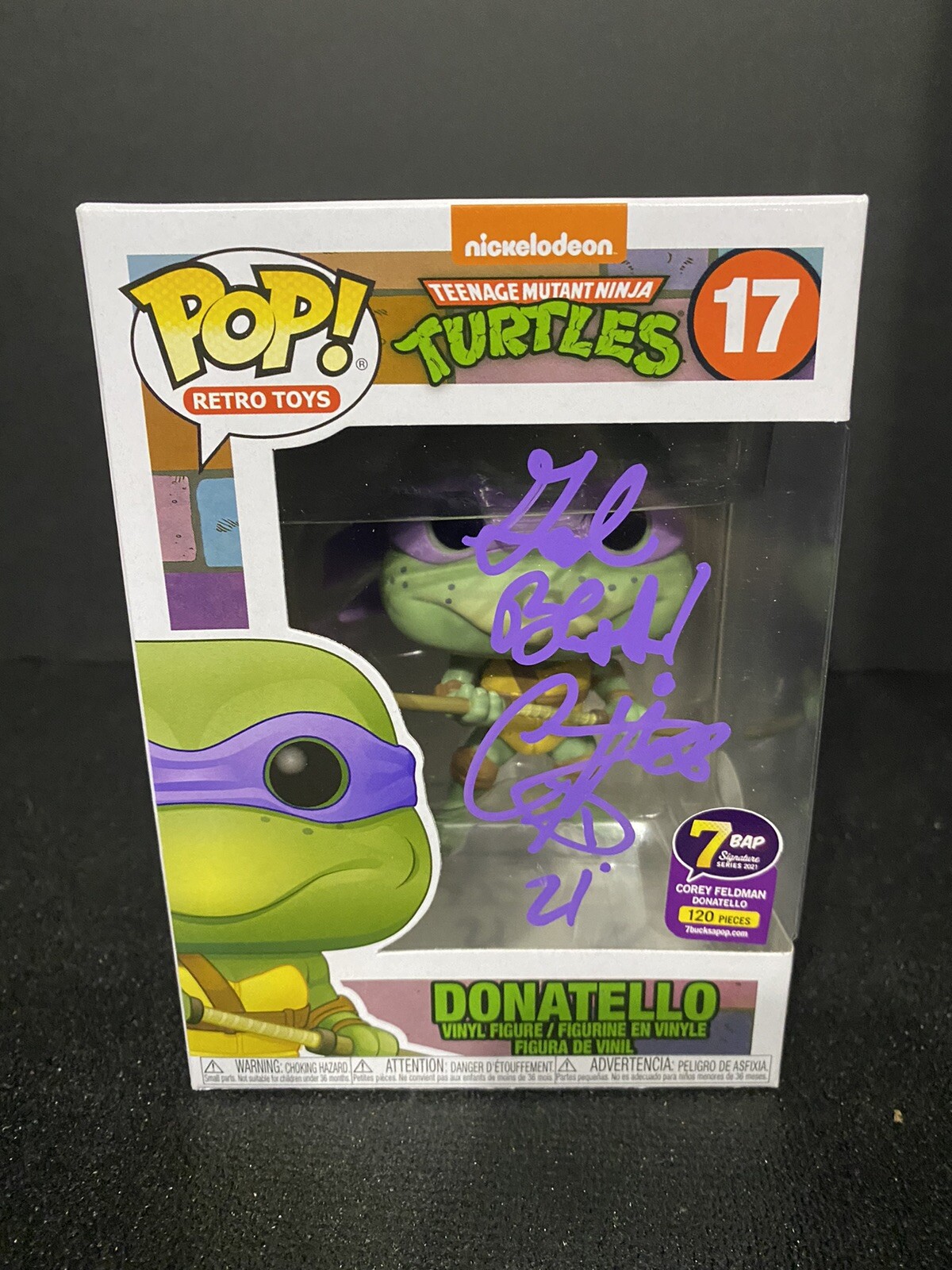 FUNKO POP DONATELLO 17 7 BAP SIGNATURE SERIES COREY FELDMAN LE 120 PCS JSA FUNKO POP DONATELLO 17 7 BAP SIGNATURE SERIES COREY FELDMAN LE 120 PCS JSA