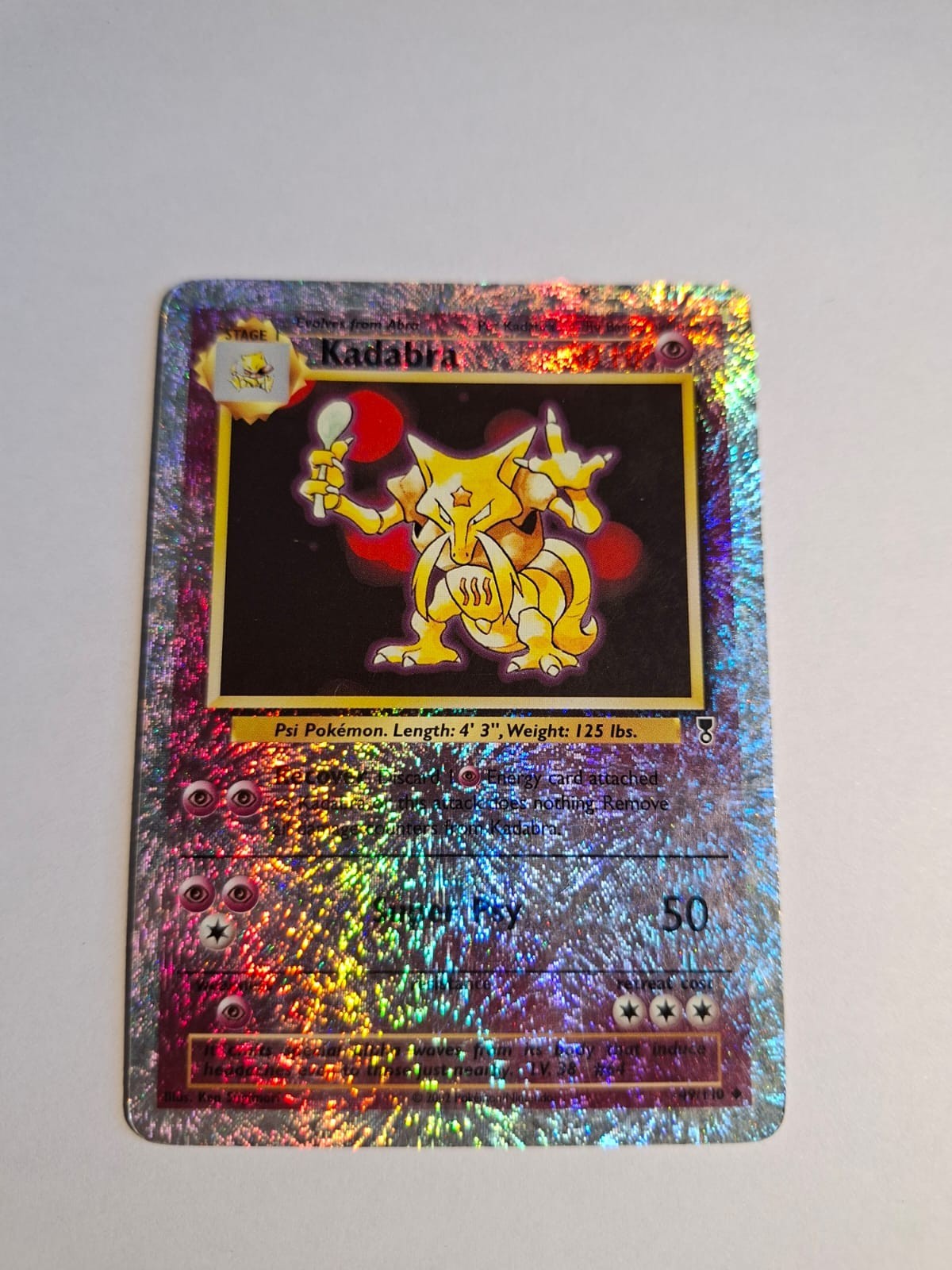 Pokemon Kadabra 49/110 Legendary Collection Reverse Holo 2002 pokemon wotc base