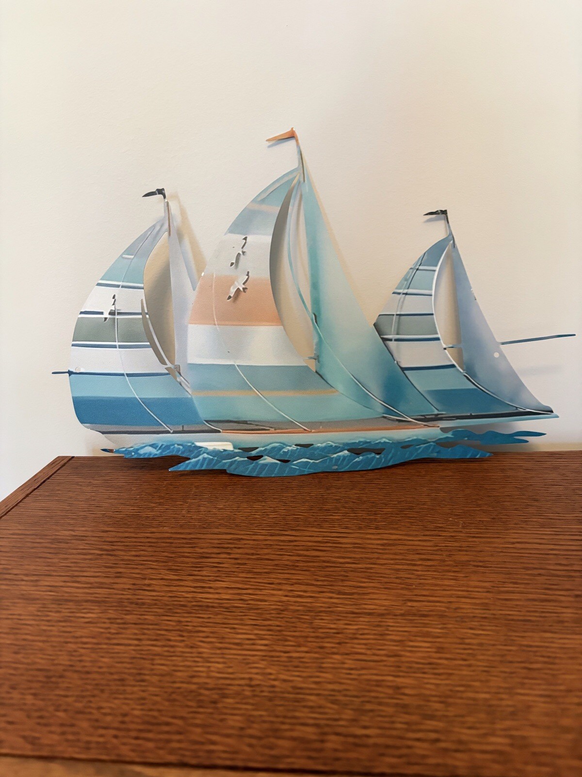 Just Beautiful  Metal Art  Sailboat Regatta