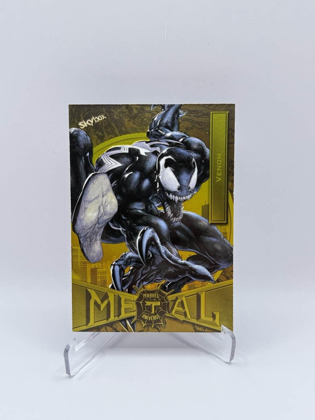 2022 SkyBox Marvel Metal Universe Spider-Man - Venom  #93 FX Yellow SP
