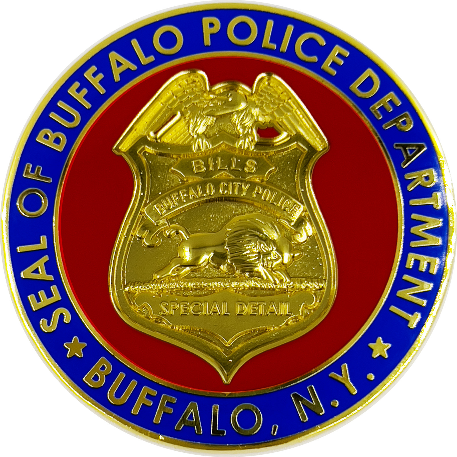 GL6-001 Buffalo City New York Police Special Detail Stadium Detail Challenge Coi