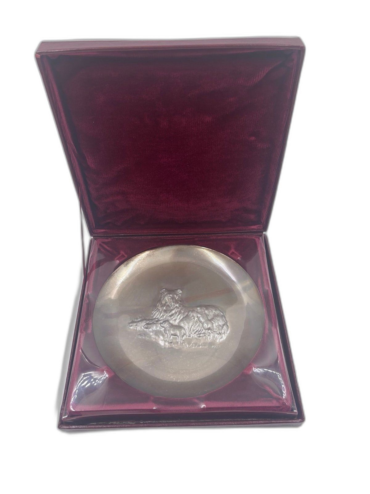 1972 Lincoln Mint Mother\'s Day Plate Solid Sterling Silver .925 224g Sealed