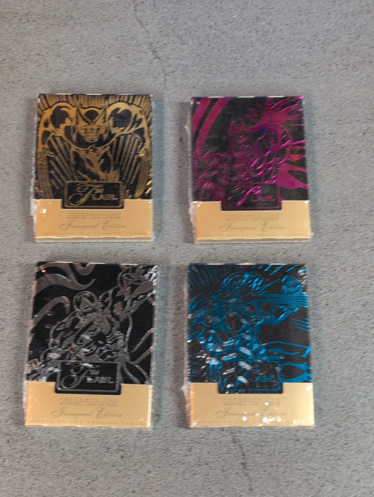 NEW 1994 Flair Marvel Universe Inaugural Edition SEALED Packs Full Set x4 Fleer