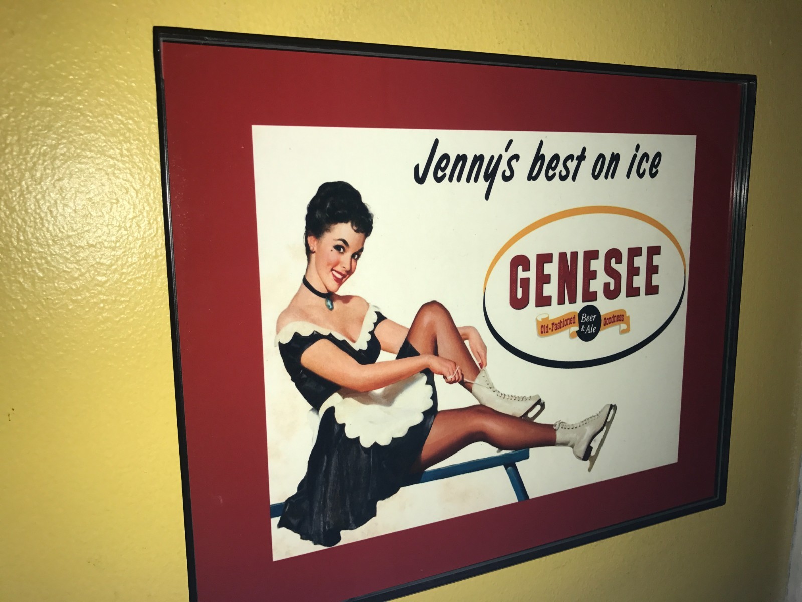 Genesee Jenny on Ice Beer Bar Man Cave Advertising Sign Genesee Jenny on Ice Beer Bar Man Cave Advertising Sign