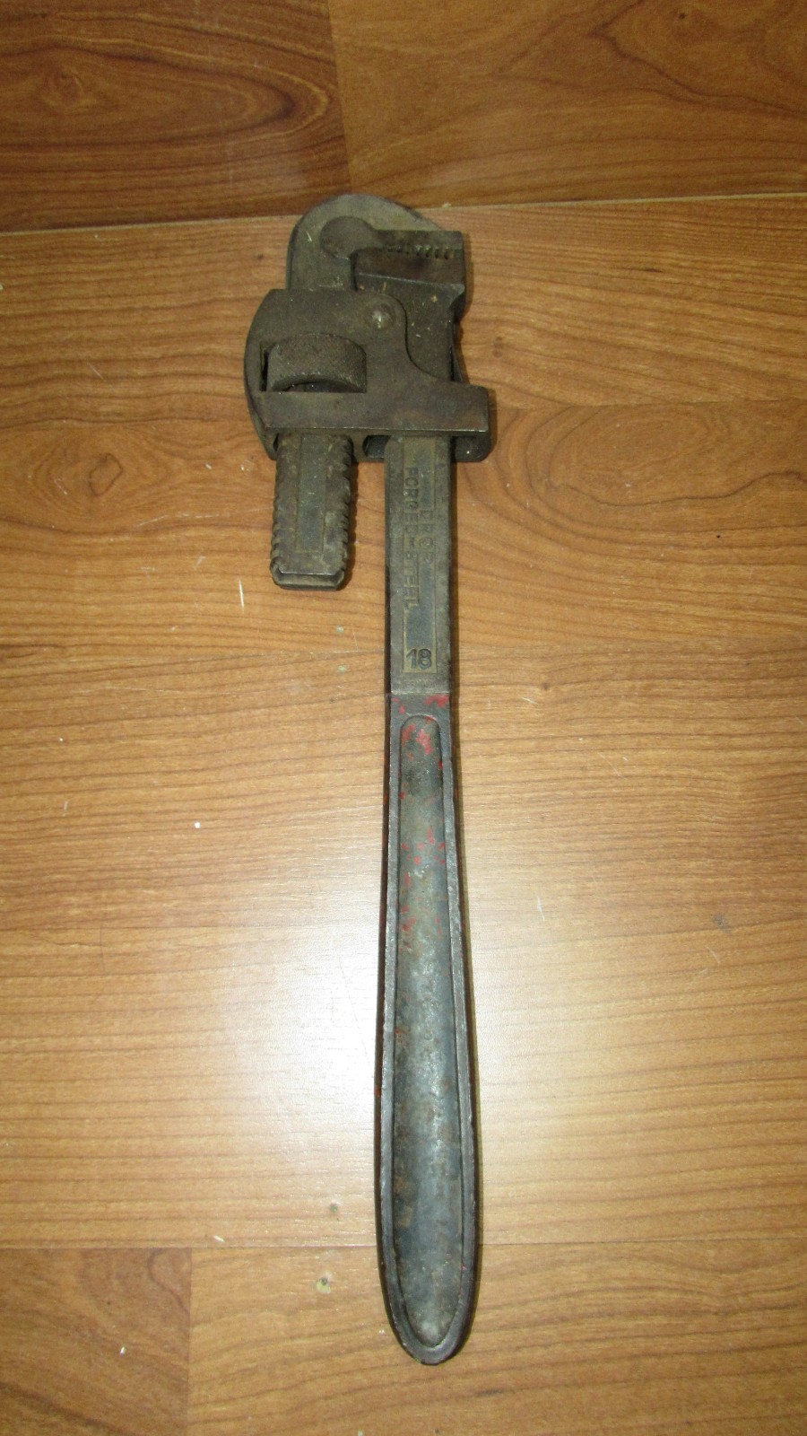 Vintage DUNLAP Large 18-inch Pipe Wrench Germany