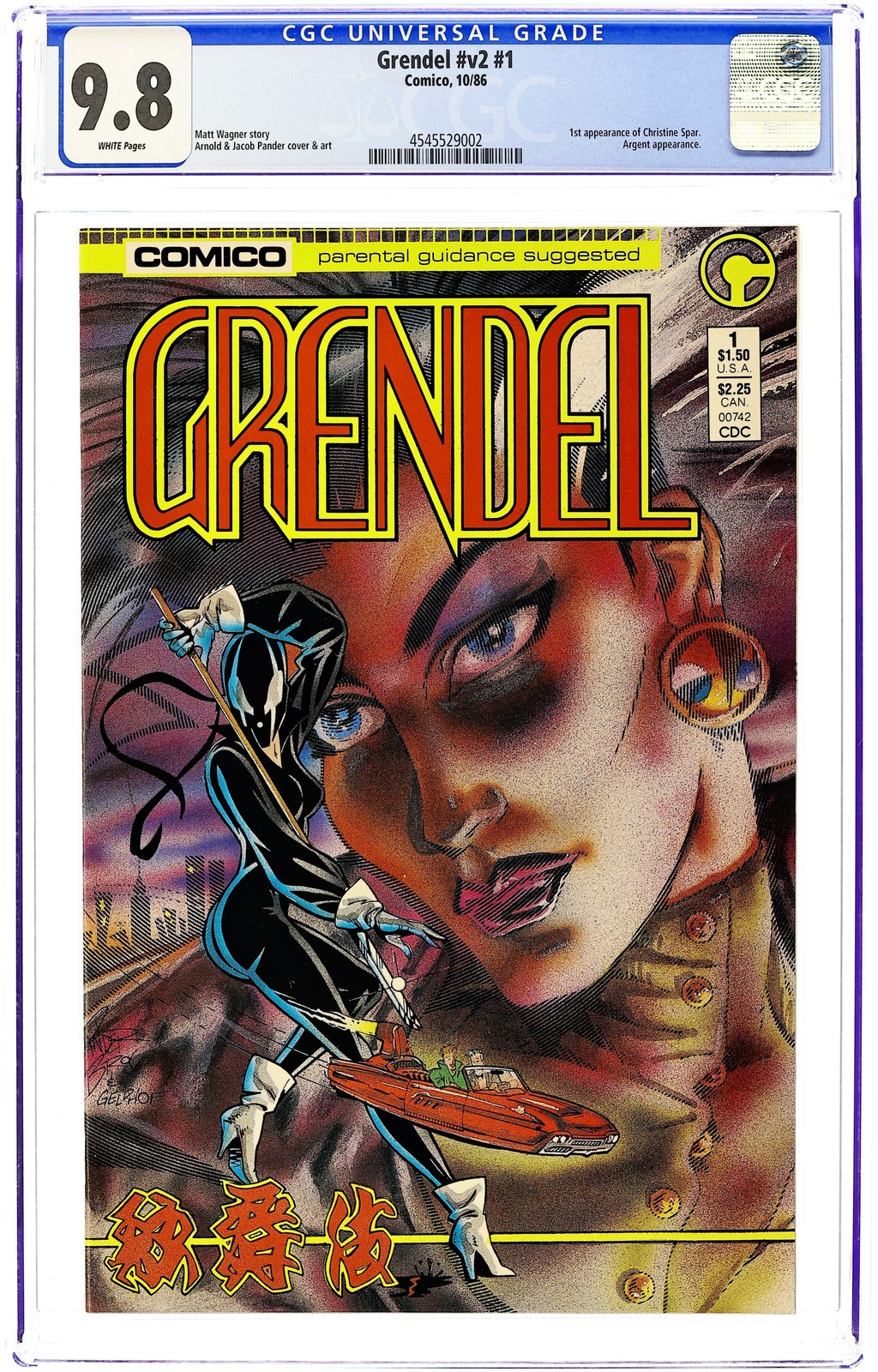 Grendel 1A.D Pander Variant 1st Printing CGC 9.8 1986 4545529002