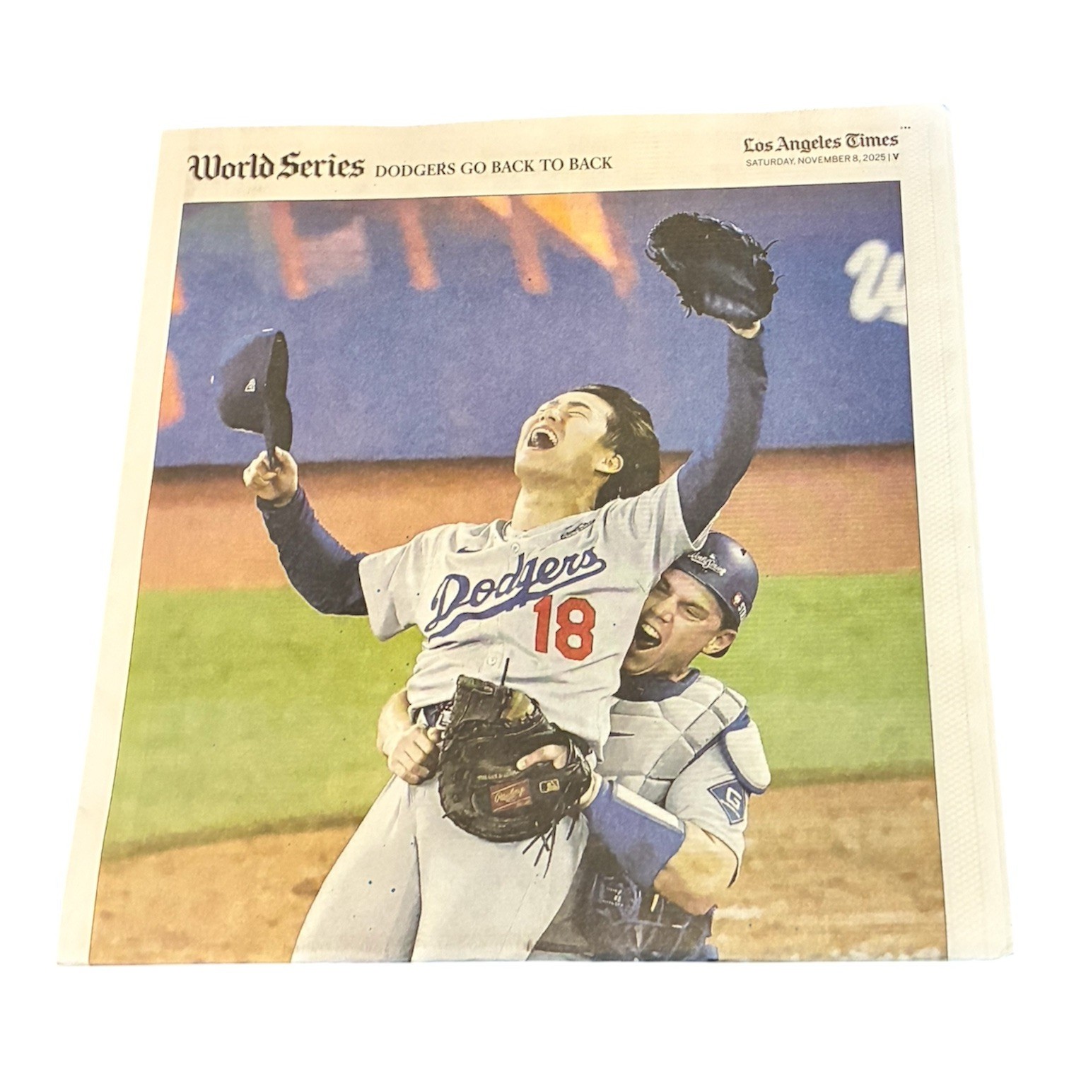 LA Times World Series Dodgers Tribute Edition 11/8/2025 Yoshinobu Yamamoto LA Times World Series Dodgers Tribute Edition 11/8/2025 Yoshinobu Yamamoto