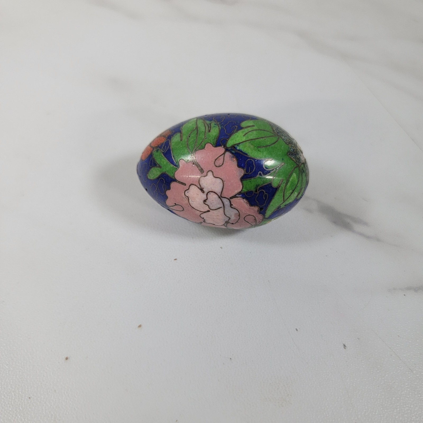 Vintage Chinese cloisonne enamel egg 2\
