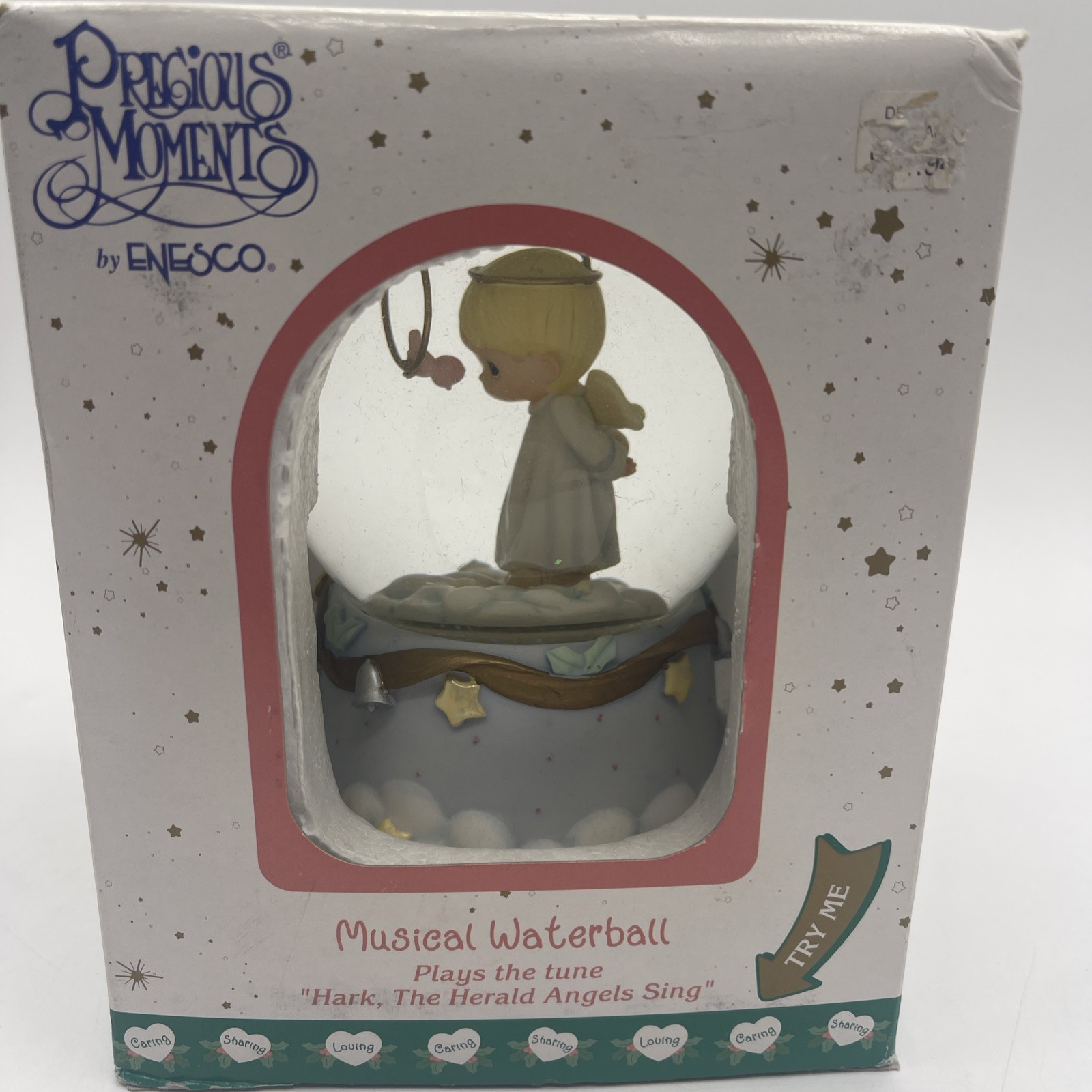 2001 Precious Moments Enesco Musical Snow Globe \