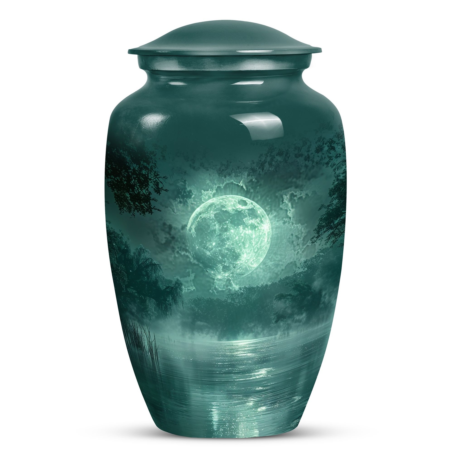 Forest Classic Large Urn Human Ashes Elegant Adult Female Memorial Gifts 10 Inch