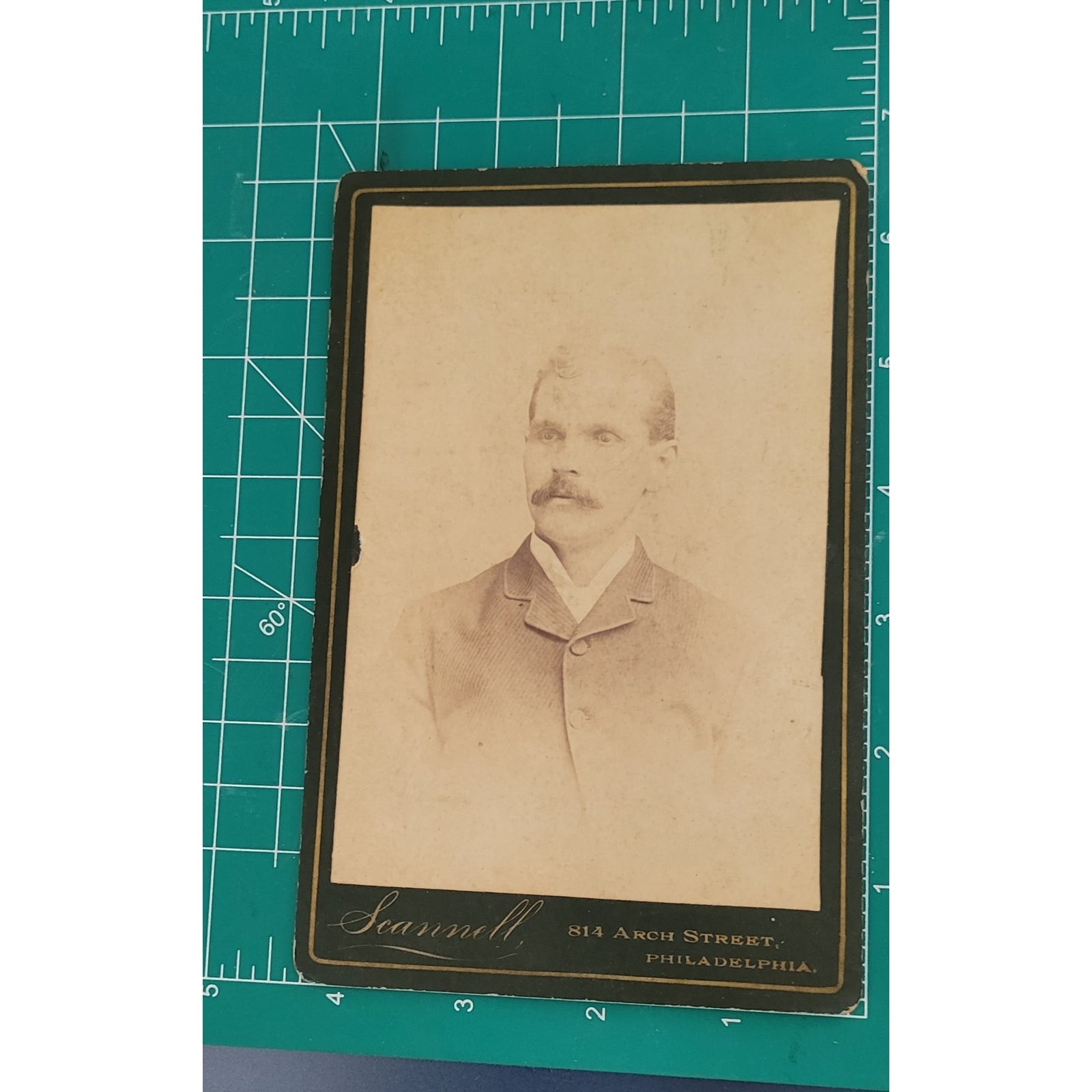 Antique Victorian Cabinet Card Dashing Gentleman Shaw Scannell Philadelphia Antique Victorian Cabinet Card Dashing Gentleman Shaw Scannell Philadelphia