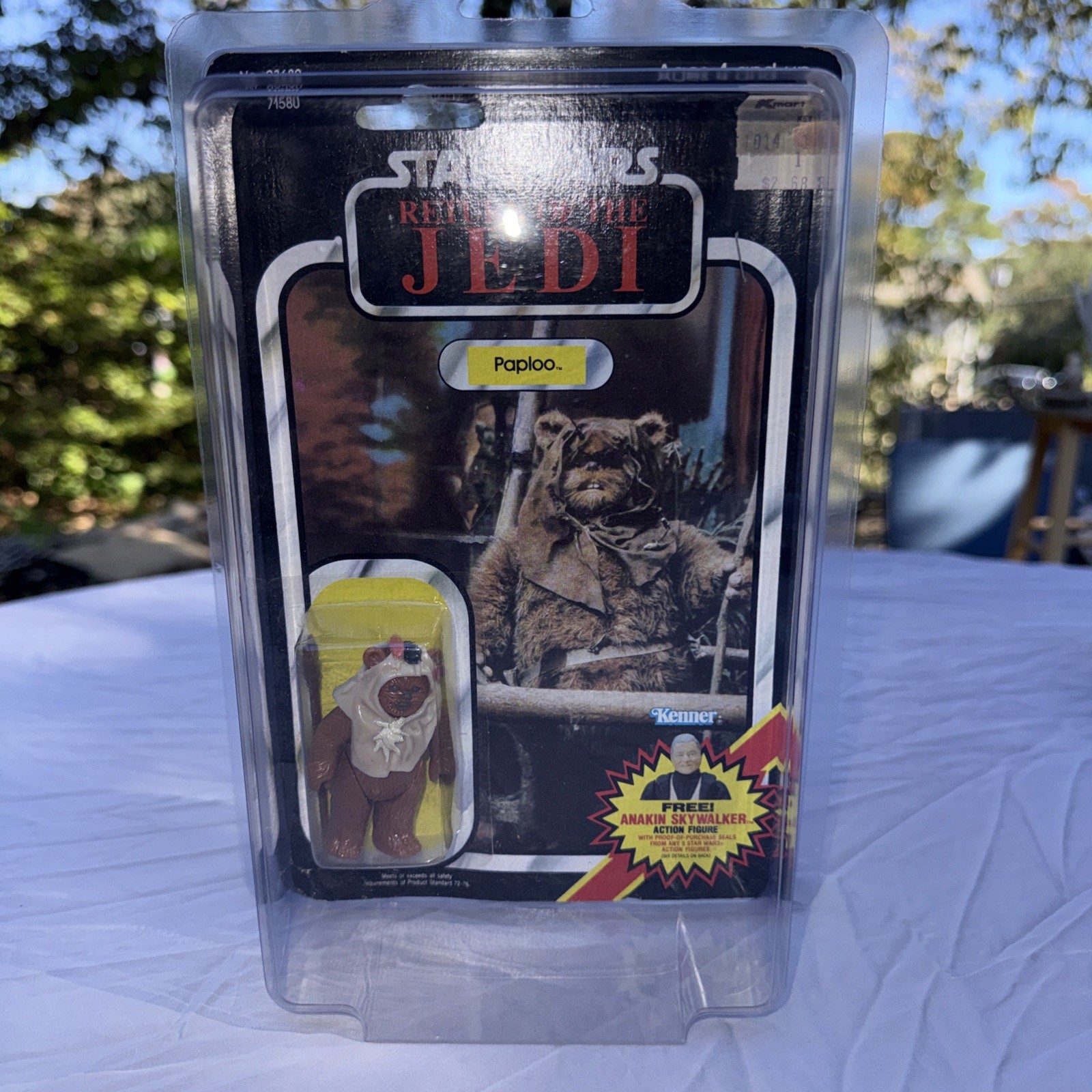 1984 Kenner Star Wars ROTJ  Paploo Action Figure 79 Back MOC - in Star Case