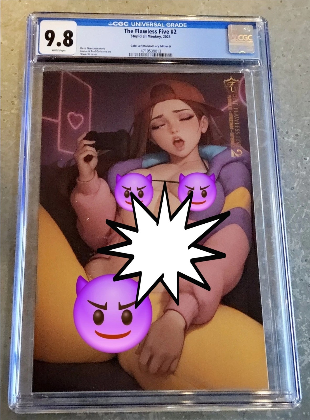 Flawless Five #2 - Kickstarter 💎PSA 9.8🔥CLOTHED ADULT Left Handed Lucy Variant