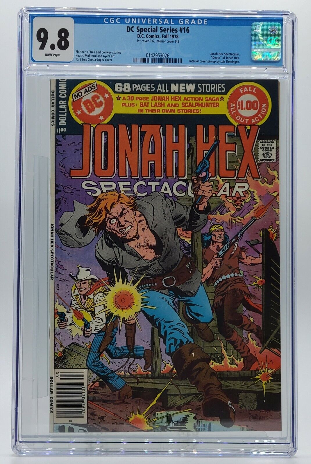 DC SPECIAL SERIES JONAH HEX SPECTACULAR #16 CGC 9.8 *DOUBLE COVER* ONE OF A KIND