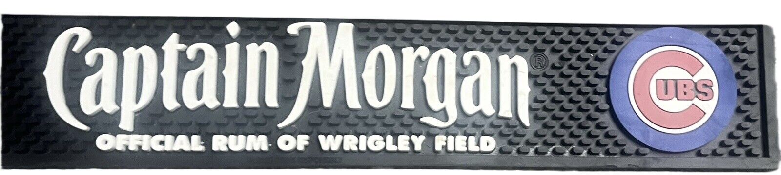 Captain Morgan Chicago Cubs Bar Runner Official Rum Of Wrigley Field