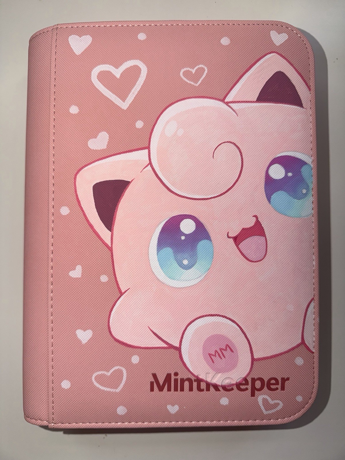 Customised Jigglypuff MintKeeper 4 Pocket Pink Binder