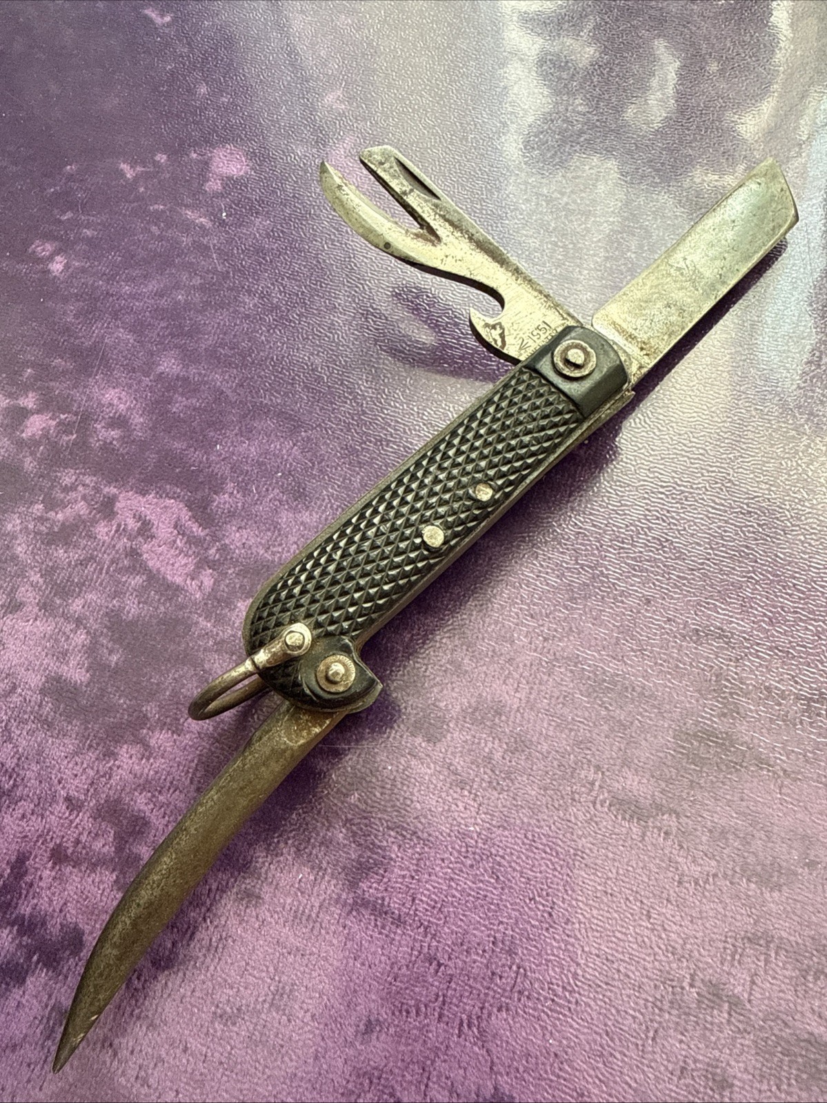 1951 BRITISH ARMY H.M.SLATER SHEFFIELD MILITARY POCKET JACK KNIFE MARLINSPIKE
